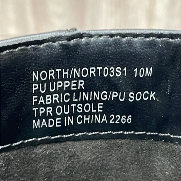 Steve Madden North Chunky Platform Boots Embellished Buckle Straps Black 10 - Picture 7 of 16